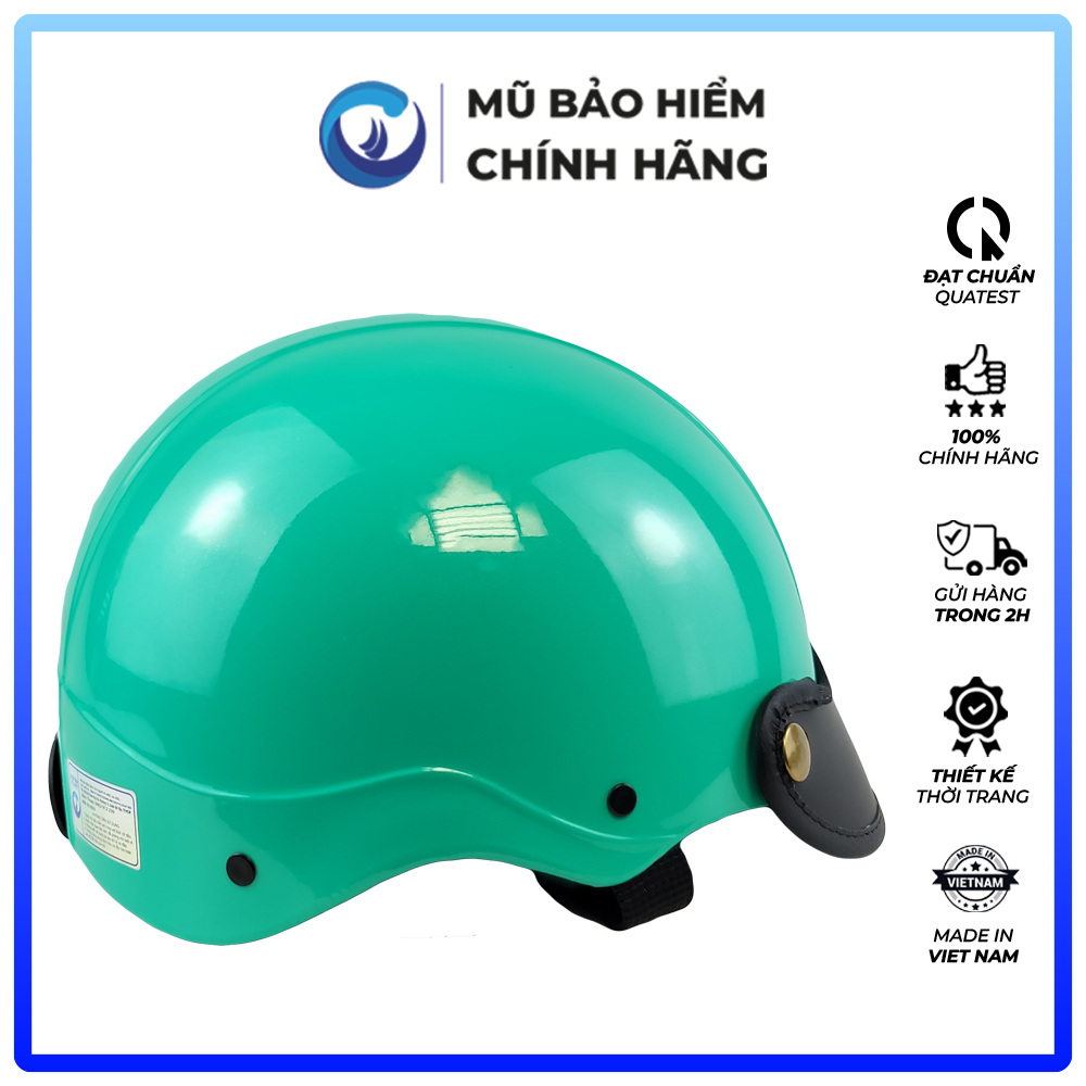 Mũ Bảo Hiểm 1/2 Đầu Blue Sea A104 - Sơn cao cấp