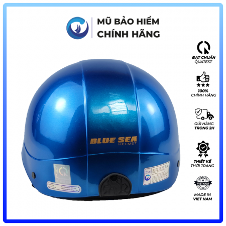 Mũ Bảo Hiểm 1/2 Đầu Blue Sea A104 - Màu Xanh Navy