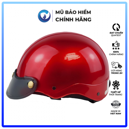 Mũ Bảo Hiểm 1/2 Đầu Blue Sea A104 - Sơn Bóng - Chính hãng