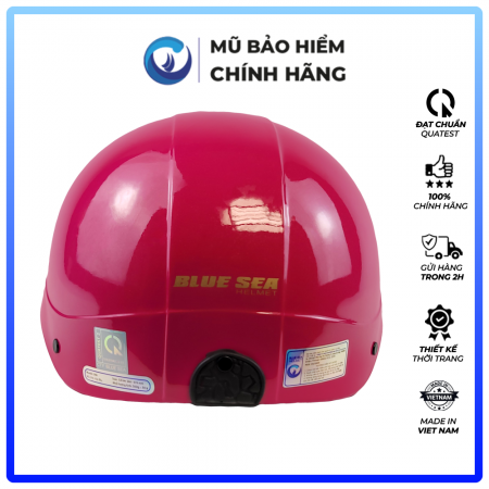 Mũ Bảo Hiểm 1/2 Đầu Blue Sea A104 - Màu Hồng Đậm