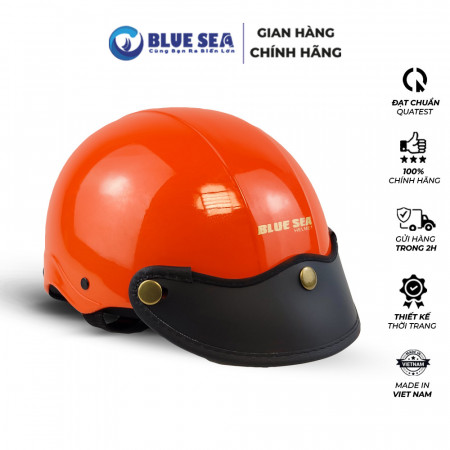 Mũ Bảo Hiểm 1/2 Đầu Blue Sea A104 - Sơn cao cấp